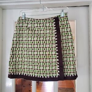 Stylish Green and Brown Women's Skort Harold's Size 4 Golf